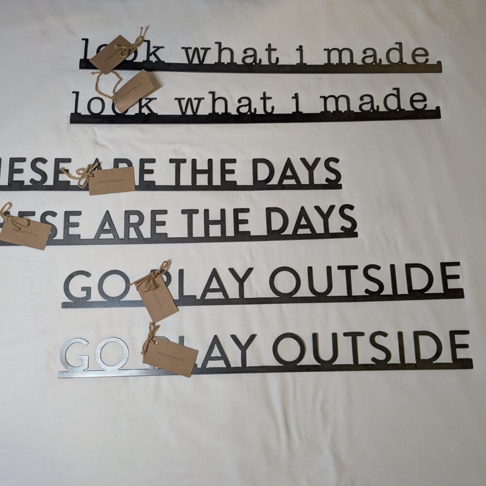 NWT- Steel Sign Home Decor‎ 3 Options Family Rustic Farmhouse Wall Decor